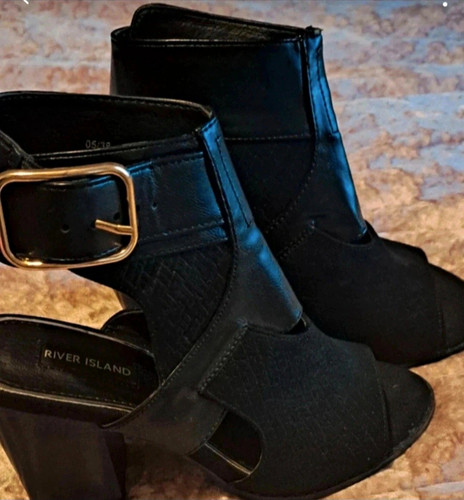 Black peep toe - boots, from