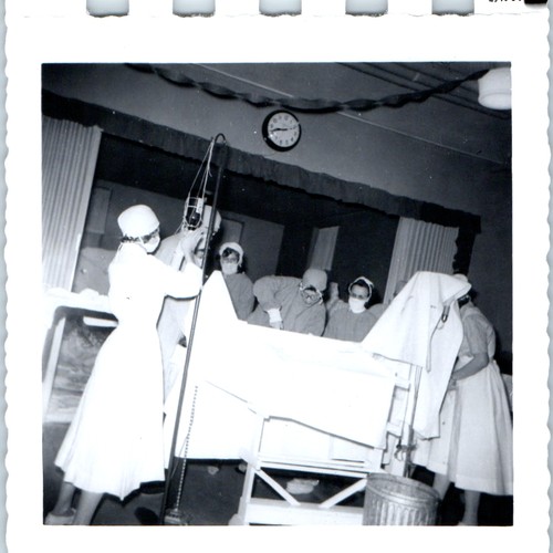 1957 nurses hospital - nurses, operating