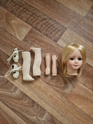 Porcelain doll parts - porcelain,