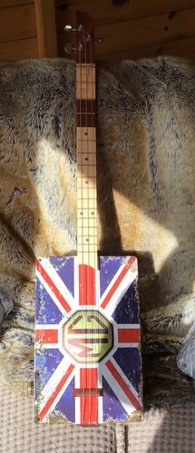 Three string cigar box guitar - box,