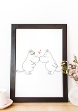 A4 Moomin Poster Print