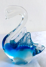 Vintage Small Art Glass Blue