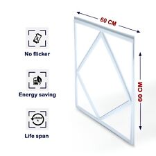 30X led panel light 600x600 Lattice Diamond 72W 7200 Lumen Edge Frame Flat 6500K