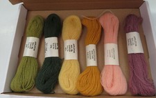 SIX USED APPLETON BROS LTD TAPESTRY WOOLS - 100% WOOL - 242 296 471 474 621 712