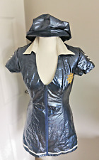 Ann Summers PVC Police Stop And Search Fancy Dress With Hat Size  10-12 UK Rare