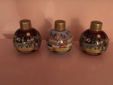 (H) AVON X3 Winter Scene Bubble Bath Containers EMPTY
