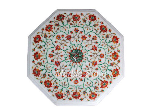 Marble coffee end table - 12",