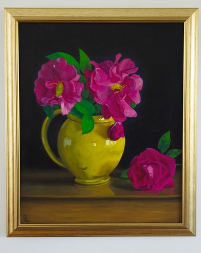Original framed oil painting - original,