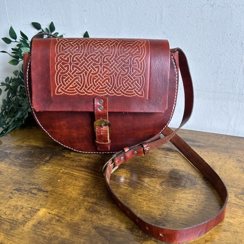 Embossed leather shoulder - leather,