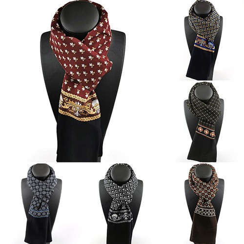 Men silk scarf vintage - men's,