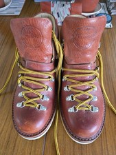 FRACAP M120 SCARPONCINO TAN 100% LEATHER GRAIN BOOTS SIZE UK 9