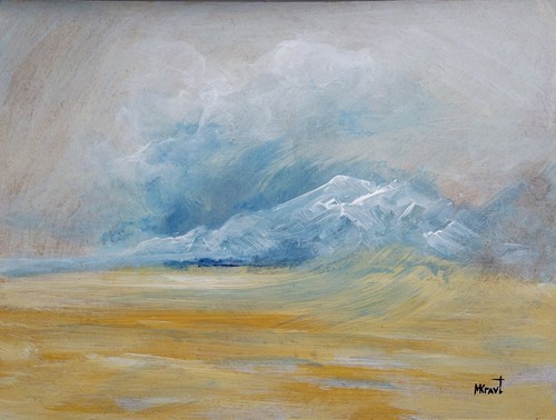 Original painting mountains - original,