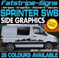 to fit MERCEDES SPRINTER SWB STICKERS GRAPHICS DECALS CAMPER VAN MOTORHOME