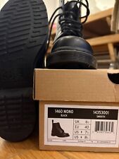 1460 Smooth Leather Lace-Up Mono Boots - Black - Dr Martens EU40