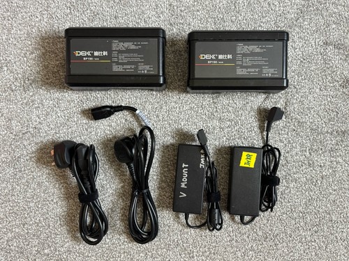 Dek 190wh mount batteries - 2x, v-mount