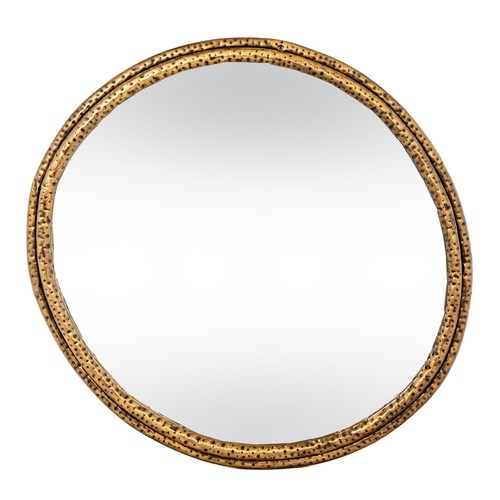 Nahla small gold dimpled - small,