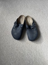 Birkenstocks Clog Size 40 UK 7 Black Leather