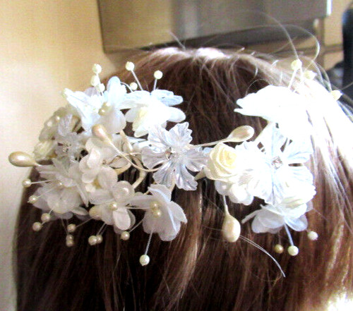 Vintage headdress bridal comb - headdress,