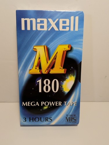 Vhs maxell 180 blank - e-180, m