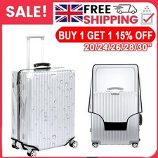 Clear PVC Waterproof Luggage Cover Trolley Suitcase Protector 20" 28" 30" Travel