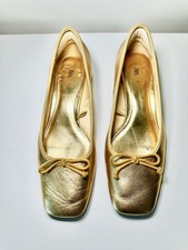 Zara Gold Metallic Leather