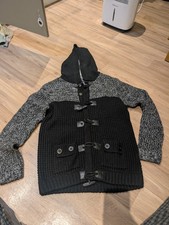 Men's XL grey knitted hoody