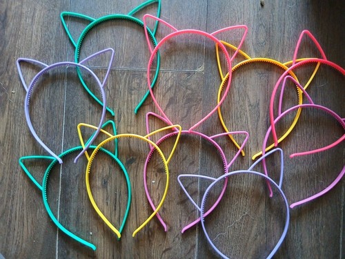 Joblot x10 coloured cat - joblot,