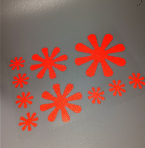 Fun reflective floral motif - fun,