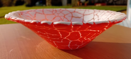 Handmade unique glass bowl - handmade,
