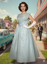 Vintage 1950s Lorrie Deb Blue