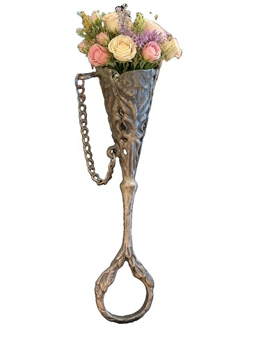 Vintage pewter tussie - vintage, mussie