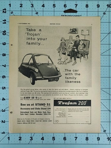 1962 trojan 200 heinkel bubble - trojan,