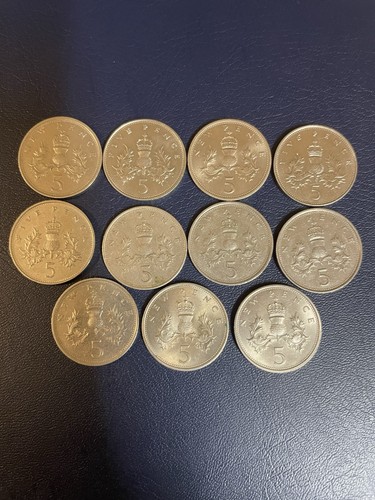 Old coin job lot - 5p,