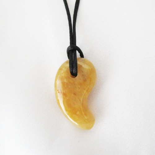Shinto magatama stone comma - stone,