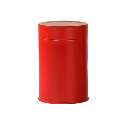 Round tea tin tinplate - round,