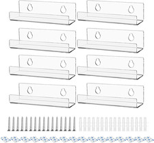 8 Pcs Vinyl Wall Mount, 4Inch
