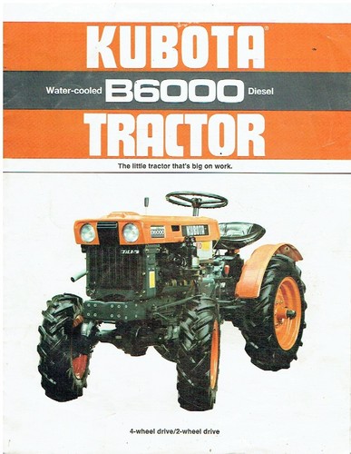 Kubota b6000c b6000e series - kubota,