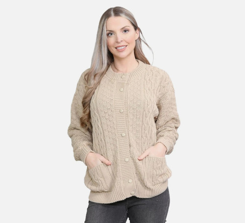 Womens aran cable knitted - womens, 7