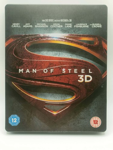 Man steel 3d - 3d, blu-ray