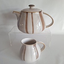 Denby Truffle Layers Teapot and Jug - Very Good Condition