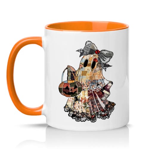 Patchwork ghost with bow - ghost,