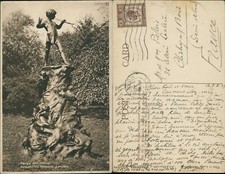 London Kensington Gardens Peter Pan Statue GB 1929 cancel 