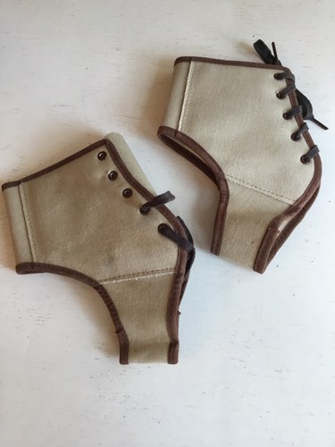 Vintage cotton spats - cotton,