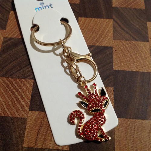 Fox crown red - crown, rhinestone