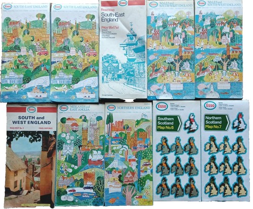Collection esso road maps - collection,