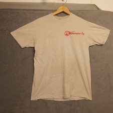 Hanes T Shirt Mens L Widowmaker Inn Mardi Gras 85 Graphic Vintage Cream AZ