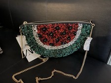New Zara Beaded Watermelon Bag