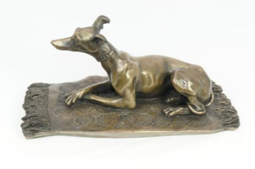Oriele bronze resin greyhound - oriele,