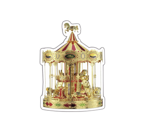 Carousel sticker decal - carousel,