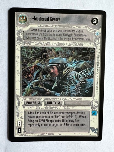 Star wars ccg - ccg, lieutenant